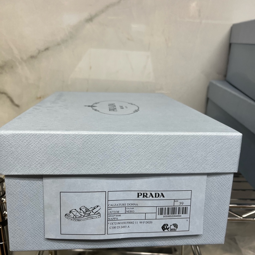 Prada Padded nappa leather sandals - Picture 3 of 7